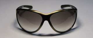 NEW PRADA SPS09G 100% SUN PROTECTION SHINY OLIVE TEMPLES GREEN LENS 