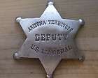 deputy us marshall arizona territory badge bw 62 western police