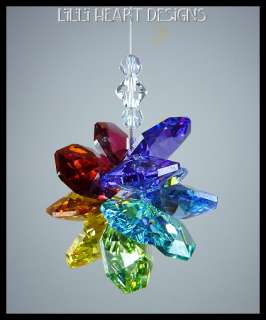   CRYSTAL Healing Chakra Colors SUN CATCHER RAINBOW COLORS MADE IN USA