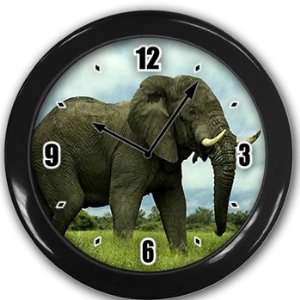  Elephant Wall Clock Black Great Unique Gift Idea Office 