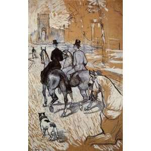  FRAMED oil paintings   Henri De Toulouse Lautrec   24 x 38 