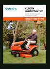 Kubota T1460 T1560 T1760 Lawn Tractor Brochure 99  