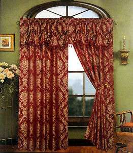 Cameron Jacquard panel with Valance 54W x84L +18 NEW (Regal Home 