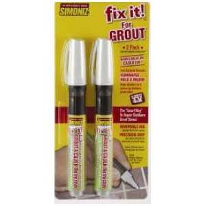 Simoniz Fix It Grout Aide Grout and Tile Markers (White) Set of 2 