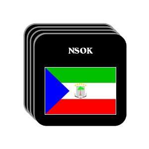 Equatorial Guinea   NSOK Set of 4 Mini Mousepad Coasters