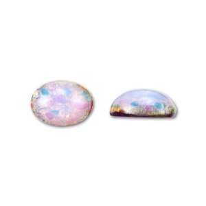    10x14mm Oval Glass Cabochon   Fire Opal Arts, Crafts & Sewing