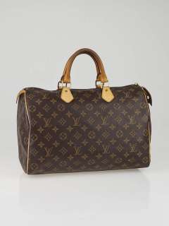Louis Vuitton Monogram Canvas Speedy 35 Bag  