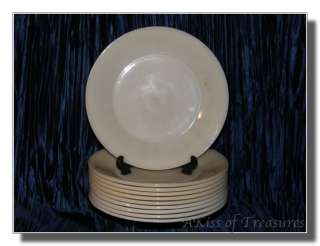 LOT 10 Ivory Fire King Glass Restaurant Ware Plates  