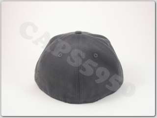 New Era Blank Charcoal Fitted Hat 59Fifty Cap 5950 Dark Grey Baseball 