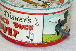 Vintage Marx Donald Duck Duet w/ Goofy Wind up Toy  