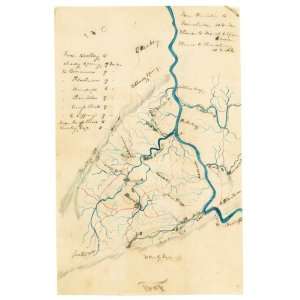  War Map Map of Raleigh, Mercer and Summers Counties, West Virginia 