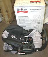 2011 Britax Chaperone Carrier Infant Baby Car Seat Black & Silver 
