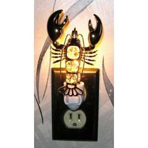  Lobster 24k Gold/Swarovski Crystal Night Light Baby