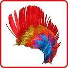 1970 s 1980 s funky punk rocker mohawk mohican style rainbow wig party 