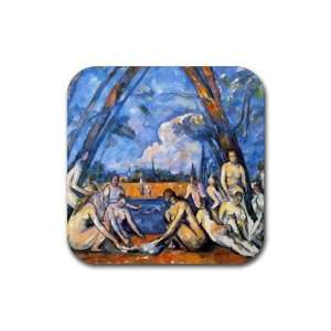  Large Bathers 2 By Paul Cezanne Square Coasters   Set of 4 