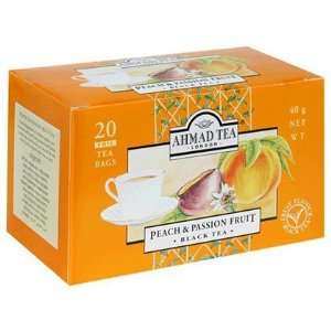 Ahmad Tea Peach & Passion Fruit Black Tea, Tea Bags, 20 ct Boxes, 6 ct 