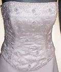Maggie Sottero Diamond White Ivory Blue Wedding Dress Bridal Gown Size 