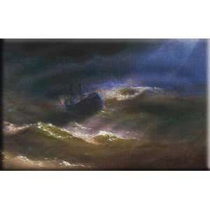  Maria in a Storm 16x10 Streched Canvas Art by Aivazovsky 