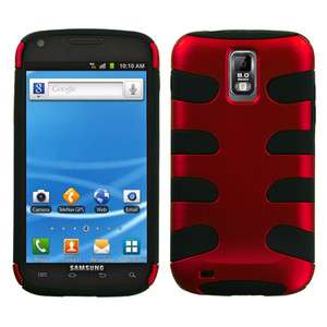 Samsung Galaxy S2 SII (T989 for T Mobile) Fishbone 2in1 Case (Red 
