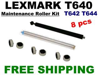 Lexmark T640 T642 T644 Maintenance Roller Kit 8pcs  