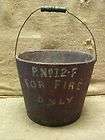 vintage 1800s fire bucket antique firefighting rare  
