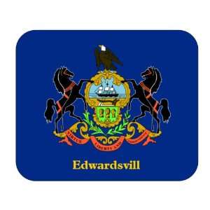   State Flag   Edwardsvill, Pennsylvania (PA) Mouse Pad 