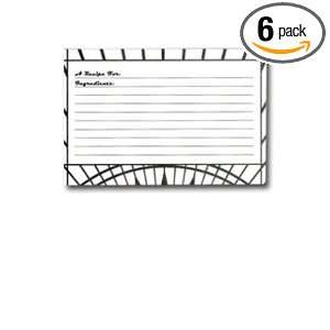  CR Gibson Metroluxe 4 x 6 Recipe Cards (Pack of 6 