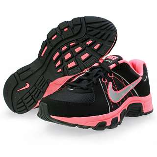 Nike T Run 5 (Gs) Big Kids Size 7 Black Pink Running Shoes  