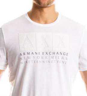 Armani Exchange AX Sequin T Shirt White NWT  