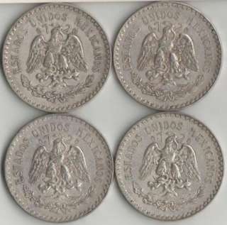 Mexican Silver 1 Peso Cap & Ray Coins ~ 72% Silver ~ 1.5 oz. total 