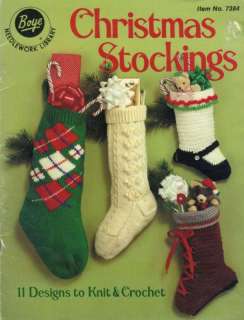 Boye Christmas Stockings Crochet Book~  