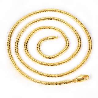 Classic 9K Real Gold Filled Unisex/Mens Snake Chain,Sl3044 JC303(50cm 