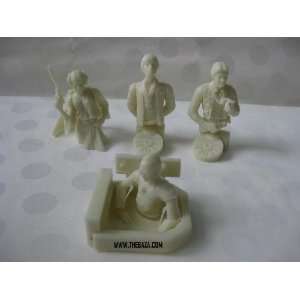  Star Wars Convention Exclusive Bust Ups Set of 4 Glow in 