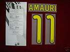 AMAURI #11 * Juventus 2008 2010 Nameset * Stilscreen
