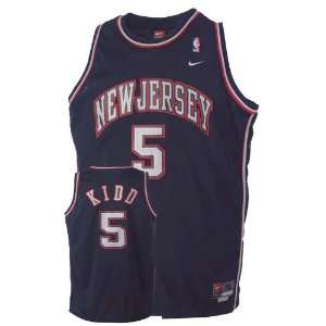  Nike New Jersey Nets #5 Jason Kidd Navy Swingman Jersey 