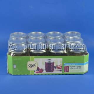 Dozen 12oz Deluxe Jelly Jars. Canning & Preserving 014400814006  