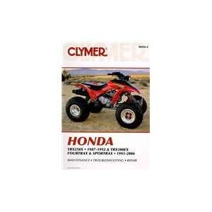  Clymer Honda TRX250X 1987 1992 & TRX300EX Fourtrax 