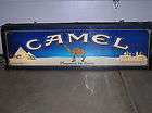 Vintage CAMEL Lighted Cigarette Advertising Hanging Sign   ILLINOIS 