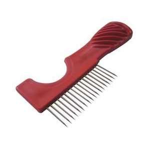 Westward 13A607 Paint Brush Comb, 6 3/4 L x2 3/4 In W, Red  