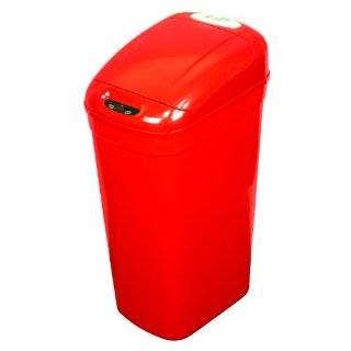   Touchless Automatic Motion Sensor Lid Open Trash Can, Red