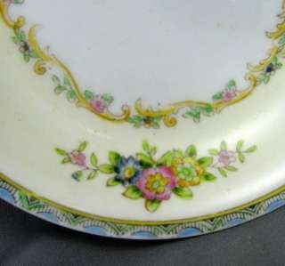 Morimura Brothers as Noritake Hand Painted Plates and Berry Bowl circa 
