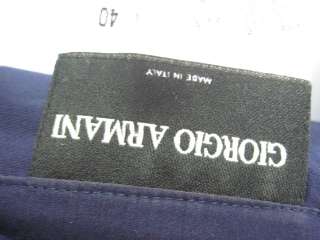 GIORGIO ARMANI Navy Silk Shirt Top Pants Slacks Set 40  