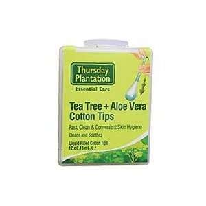   Tea Tree & Aloe Vera Cotton Tips   12   Tips