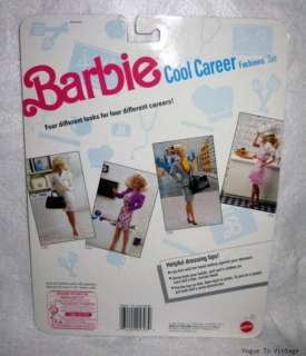 barbie cool career fashions mattel 5794 package date 1991 includes 