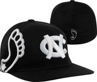 North Carolina Tar Heels Black Titan Flex Hat  