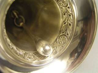RARE LARGE WMF ART NOUVEAU SILVERED TABLE BELL AR 1900  