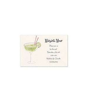  Margarita & Clear Glitter Cocktails Invitations Health 