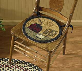 NEW   PARK DESIGNS   WILLOW LANE HOOKED CHAIR PAD  SETS  