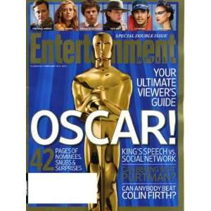  Entertainment Weekly February 4/11 2011 Oscar/Academy Awards 