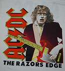 VINTAGE ACDC THE RAZORS EDGE WORLD TOUR OF 91 T  SHIRT 1991 XL 